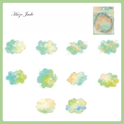 Watercolor Cloud Wash Stickers