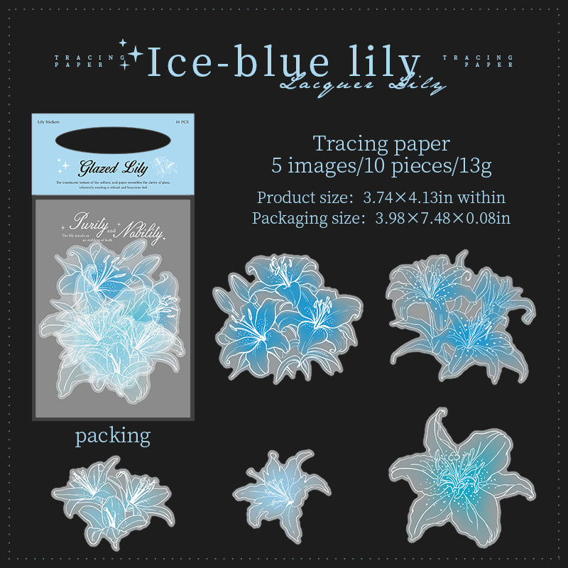 Glazed Lily vellum Stickers