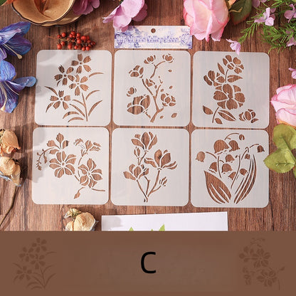 Flower Border Whisper Stencils