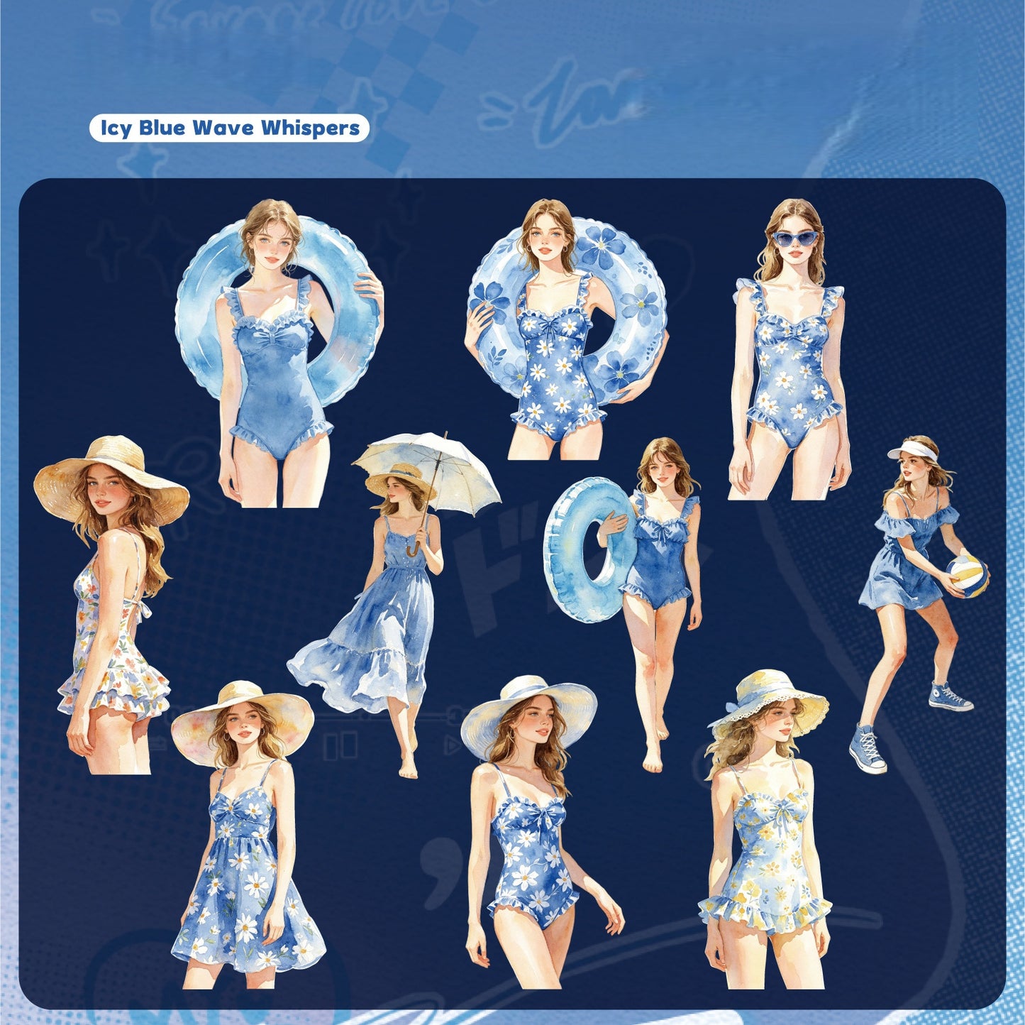 Hello Summer Stickers