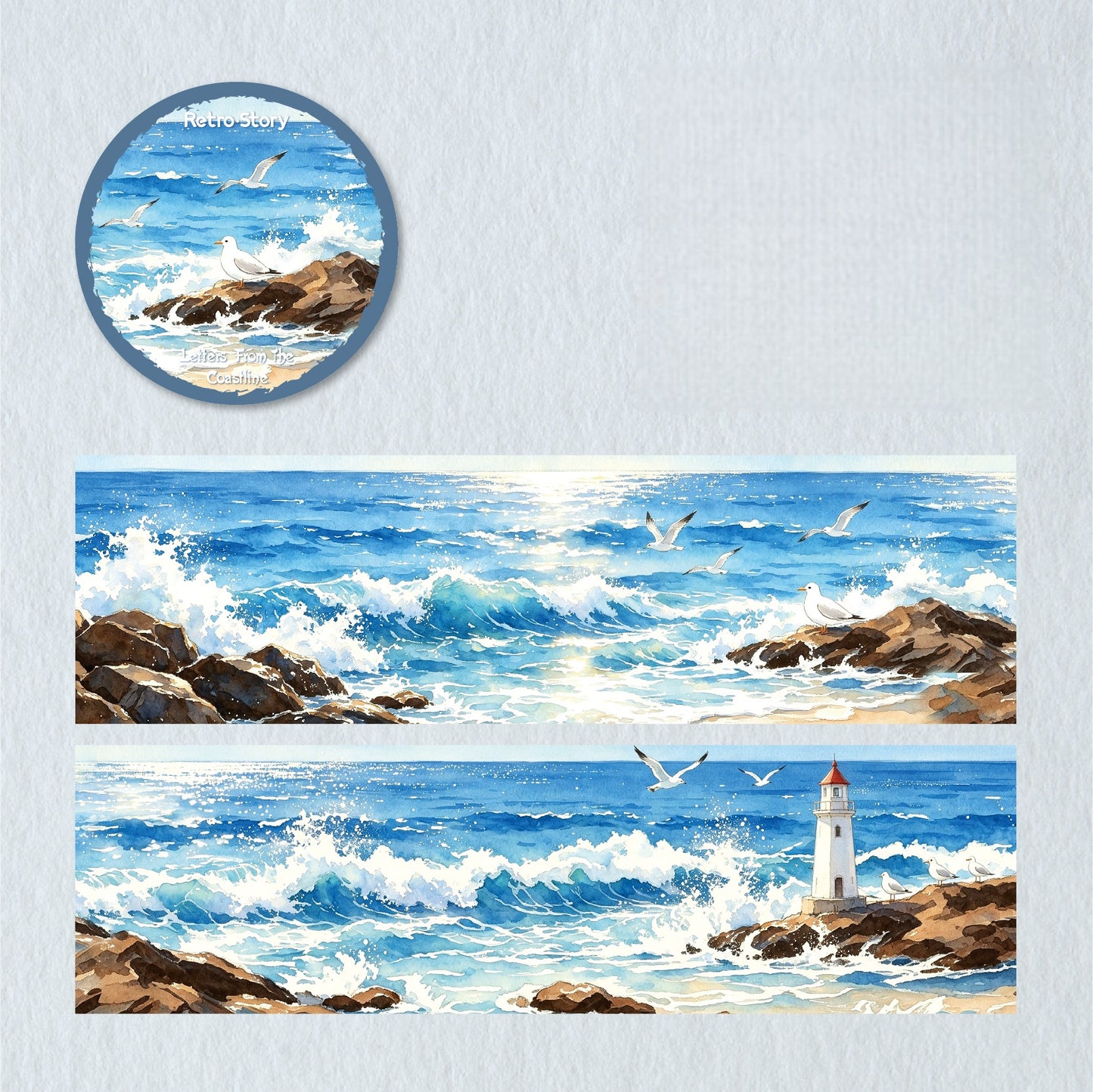 Coastal Letters Washi Tape