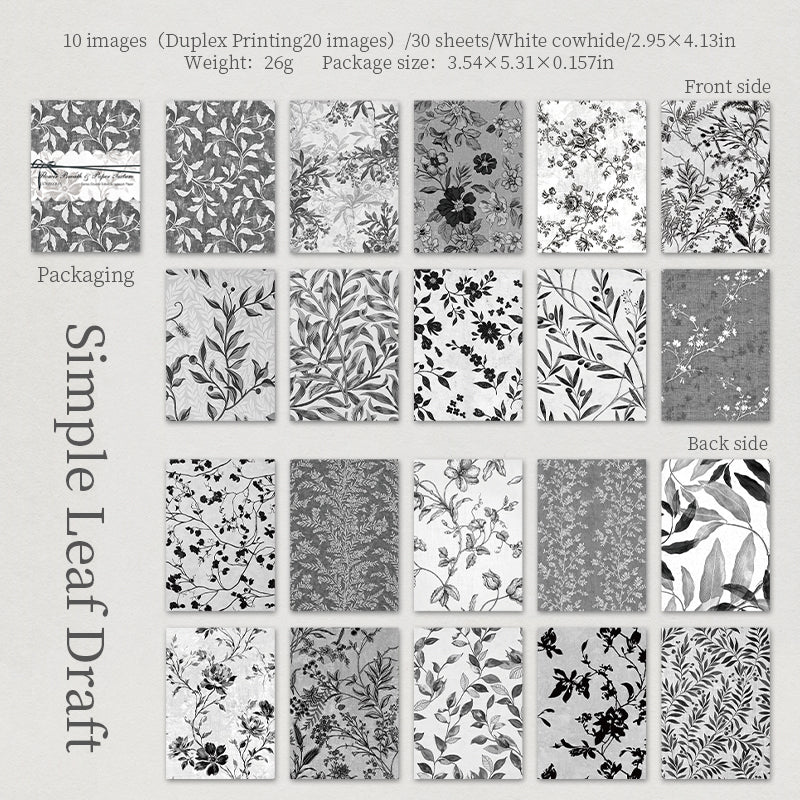 Floral Whisper Textured Papers