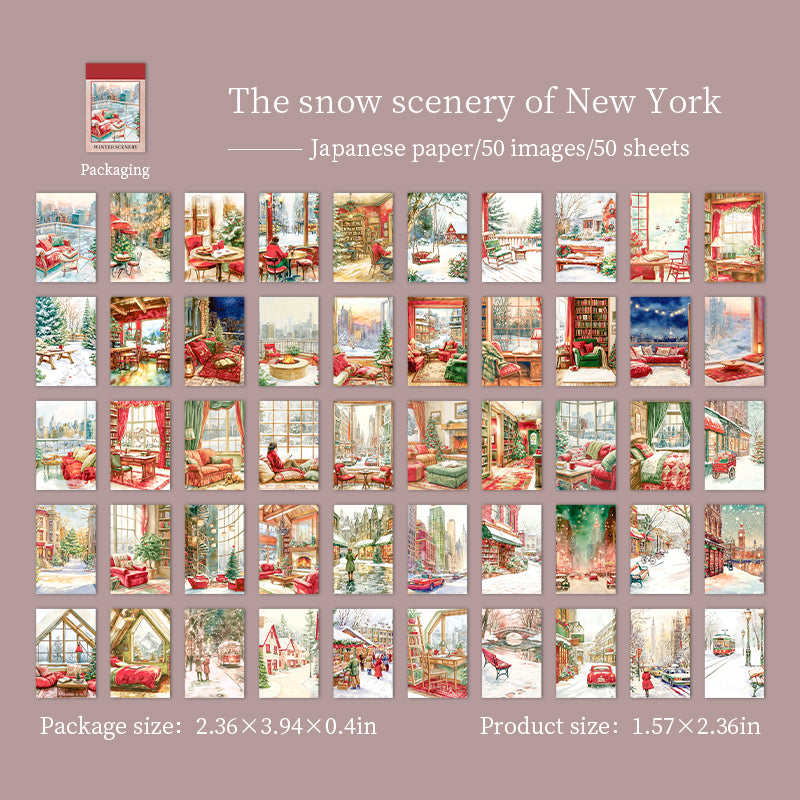 Winter Scenery Stickers