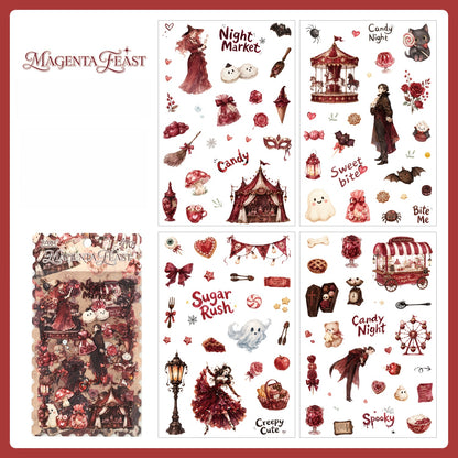 Halloween Rose Banquet Stickers