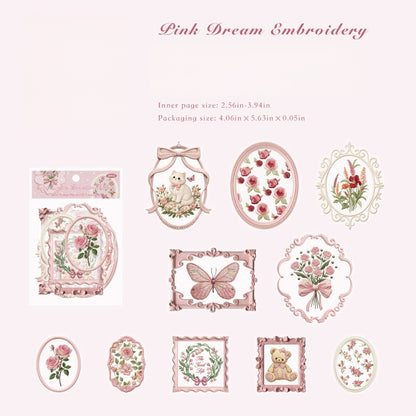 Lace Floral Frame Stickers