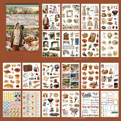 Vintage Countryside Sticker Book