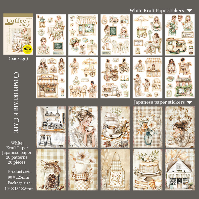 Cafe Story Sticker Book