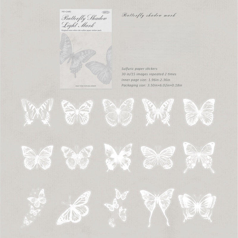 Half-Tone Nature Stickers