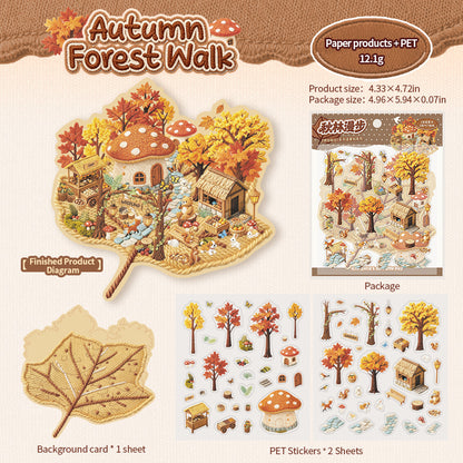 Embroidered Autumn Stickers