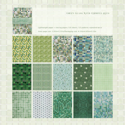 Colorful Glass Tile Papers