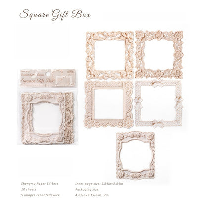 Crochet Floral Letter Frame Papers
