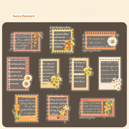 Floral Mail Stickers