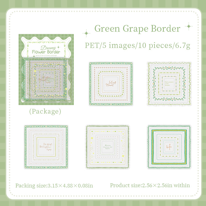 Dreamy Lace Floral Stickers