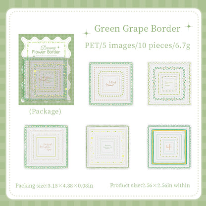 Dreamy Lace Floral Stickers