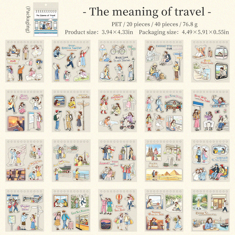 The Meaning of Travel Sticker Book