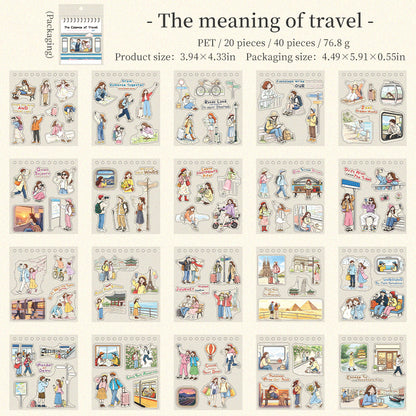 The Meaning of Travel Sticker Book