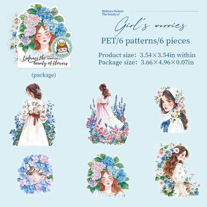 Embrace the beauty of flowers sticker