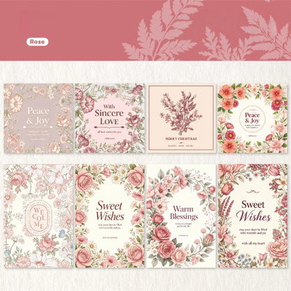 Floral Botanical Vellum Papers