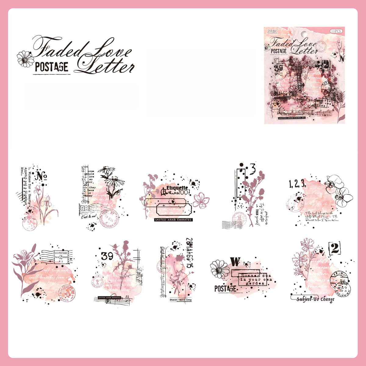 Faded Spectrum Stickers