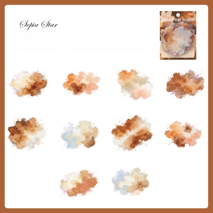 Watercolor Cloud Wash Stickers