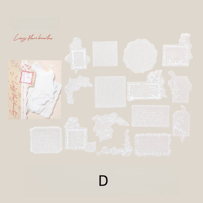 White Mist Journal Puffy Stickers