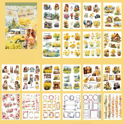 Vintage Countryside Sticker Book