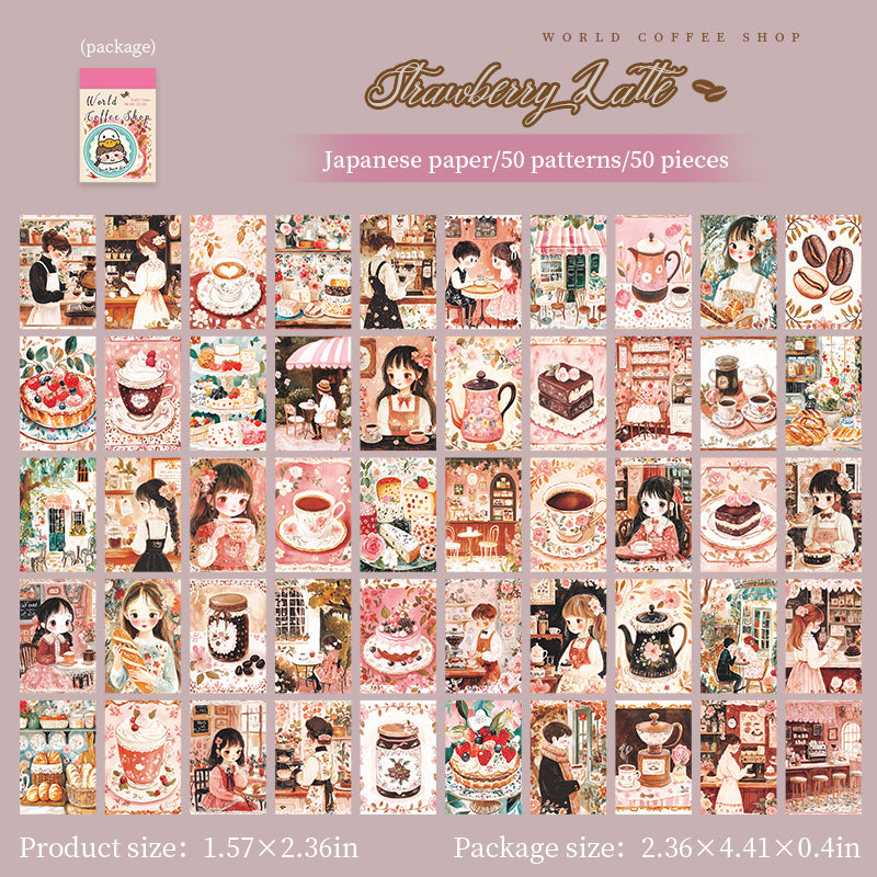 World Coffee Shop Stickers