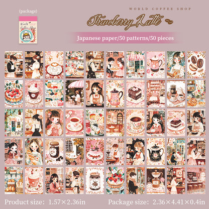 World Coffee Shop Stickers