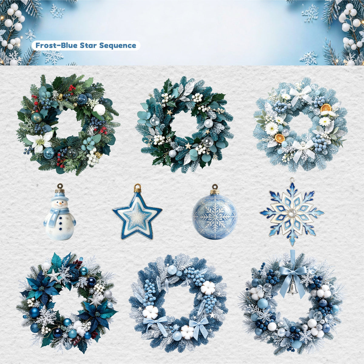 Christmas Wreath Stickers