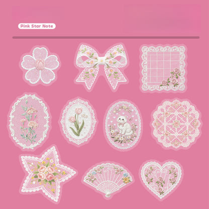 Sheer Floral Stickers