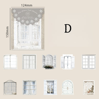 Floral Window Dream Weave Stickers