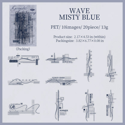 Geometric Interlace Stickers