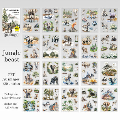 Animal World Sticker Book