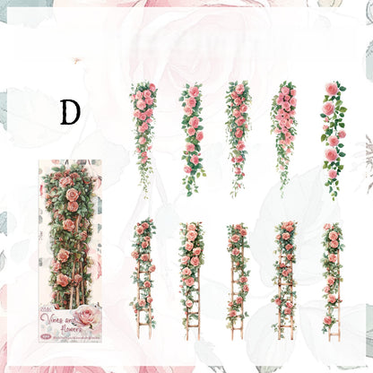 Tangled Vines Blossoms Stickers