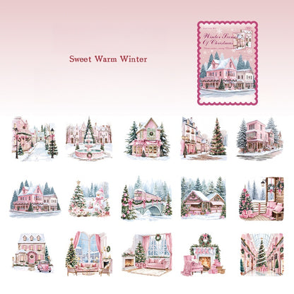 Fireside Winter Scenes Stickers