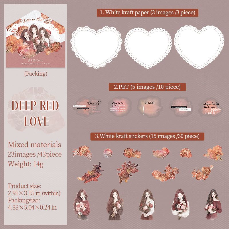 Letters from Blossoms Stickers