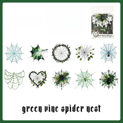 Vintage Spider Web Stickers