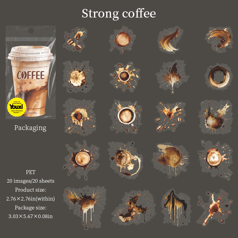 Colors of Coffee Stickers