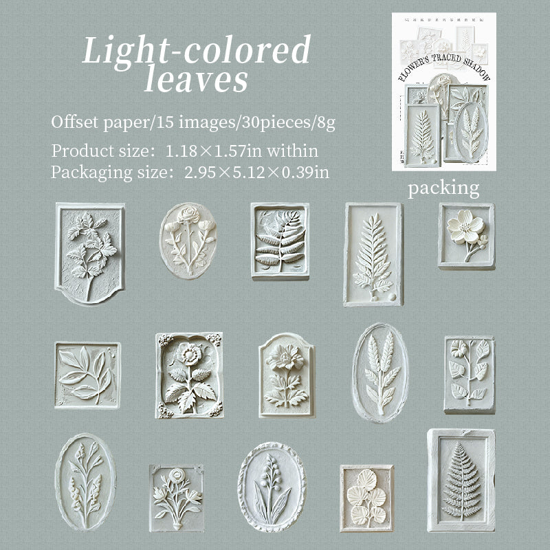 Flower Trace Shadow Stickers