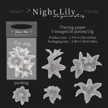 Glazed Lily vellum Stickers