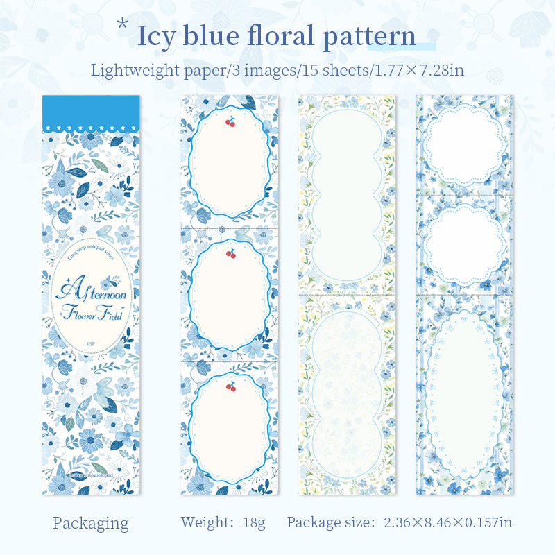 Afternoon Flower Field Memo Pad