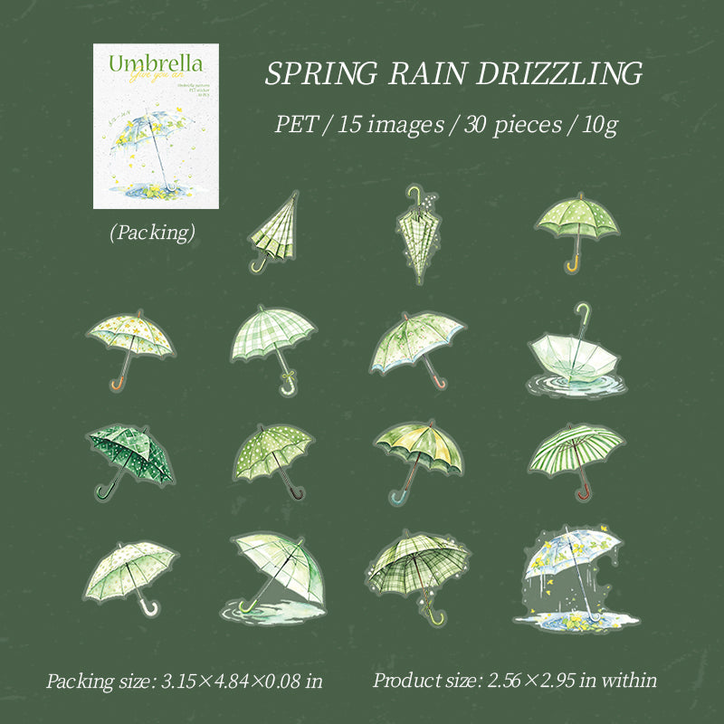 Colorful Umbrella sticker