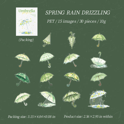 Colorful Umbrella sticker