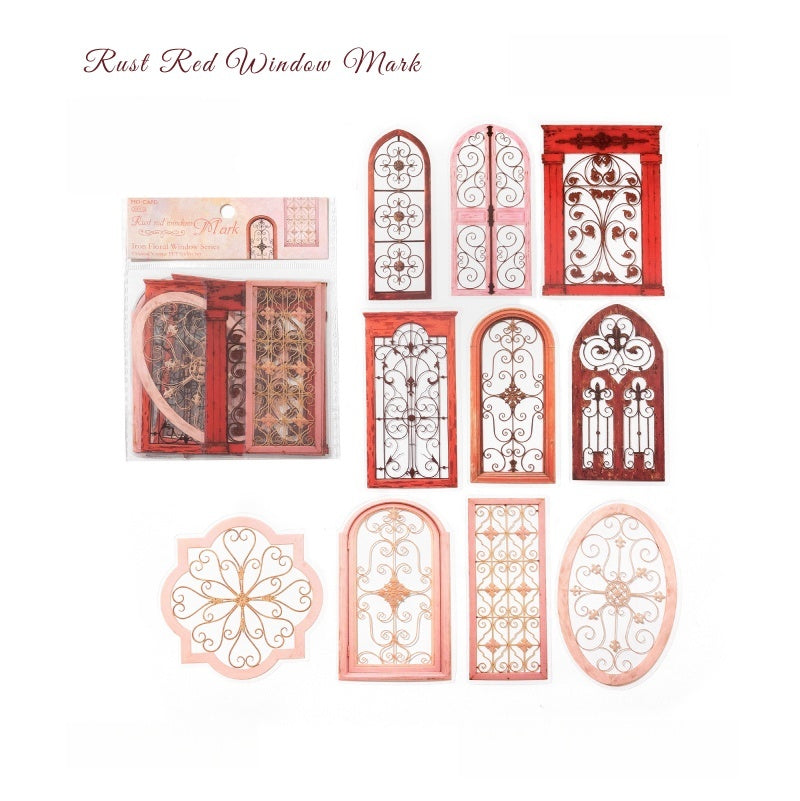 Iron Floral Window Stickers