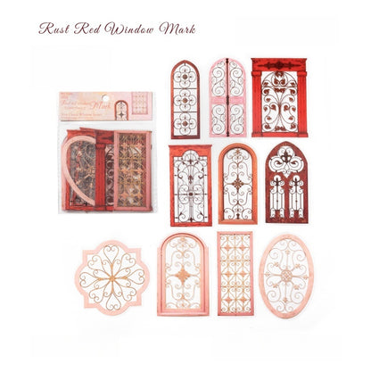 Iron Floral Window Stickers