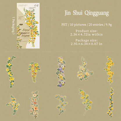 Floral Porcelain Elegance Stickers
