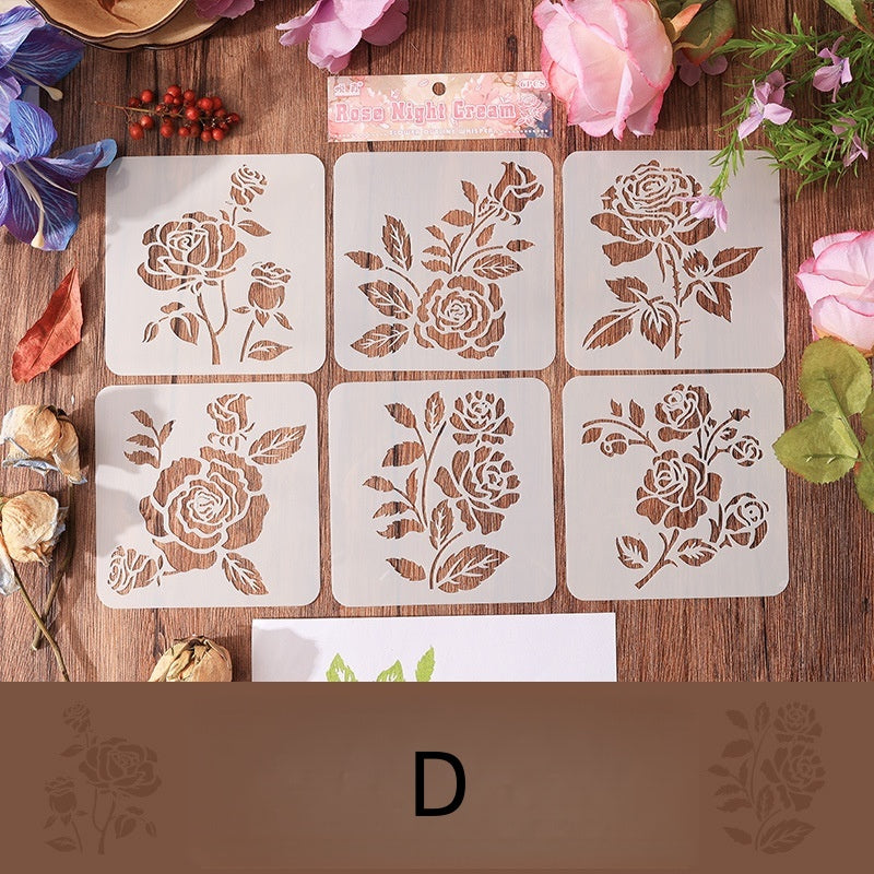 Flower Border Whisper Stencils