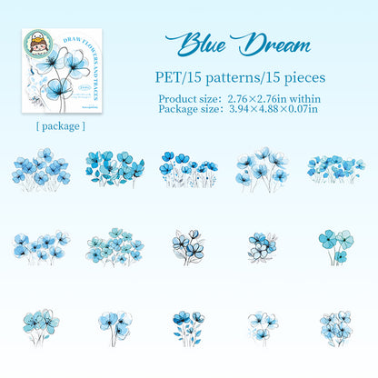 Draw Flowers and Traces Stickers