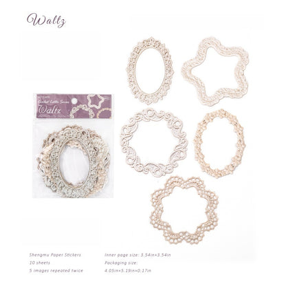 Crochet Floral Letter Frame Papers