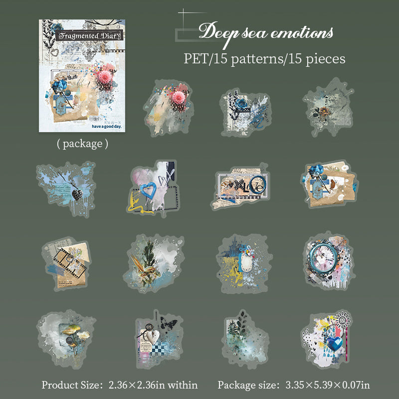 Fragmented Diary Stickers